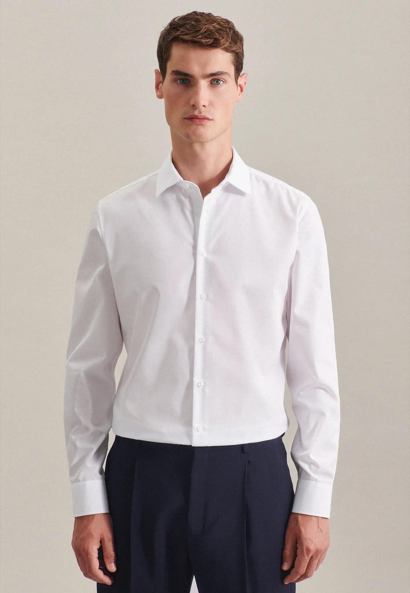 all-groups Men's Shirt Shaped Fit Oxford Longsleeve