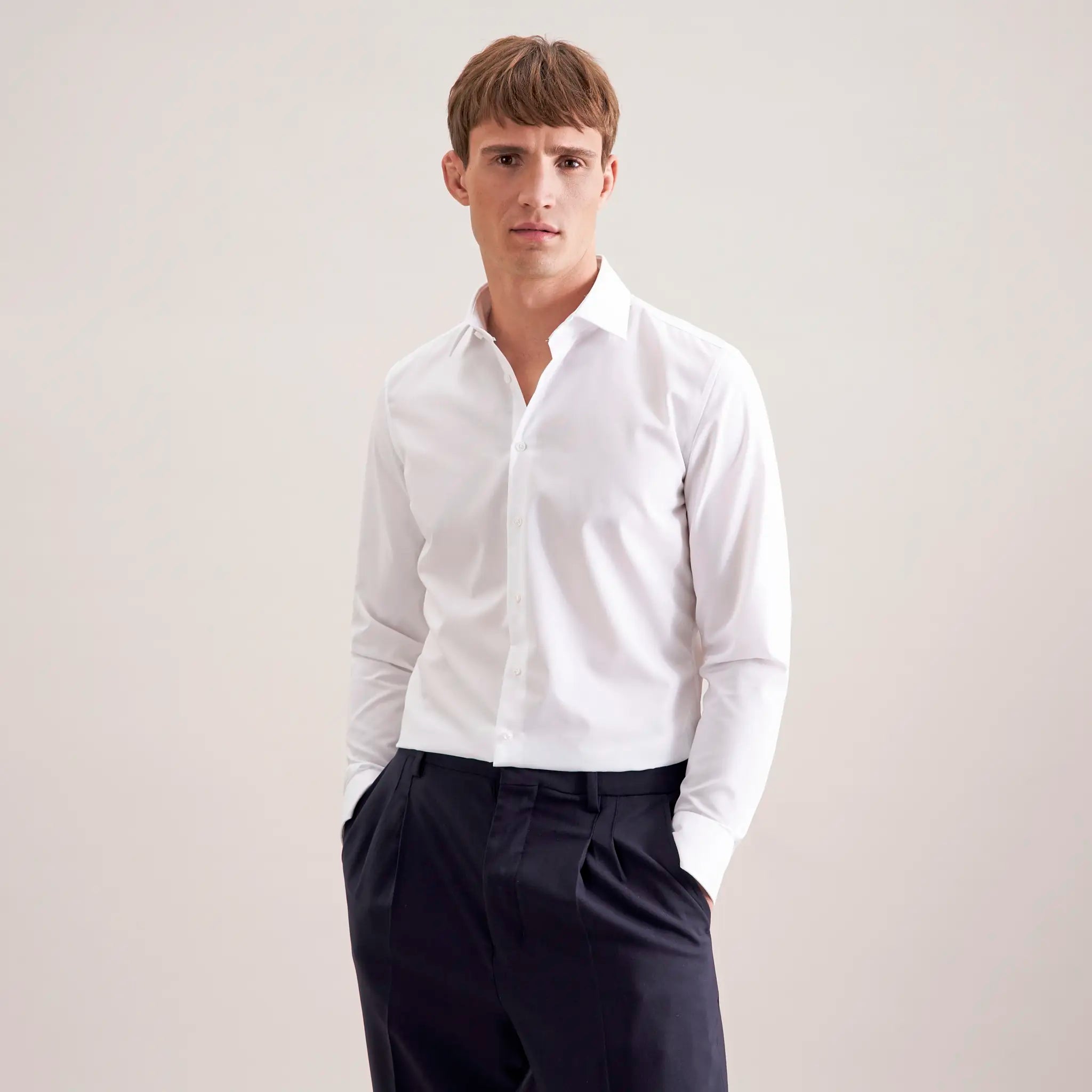 all-groups Men's Shirt Slim Fit Long Sleeve